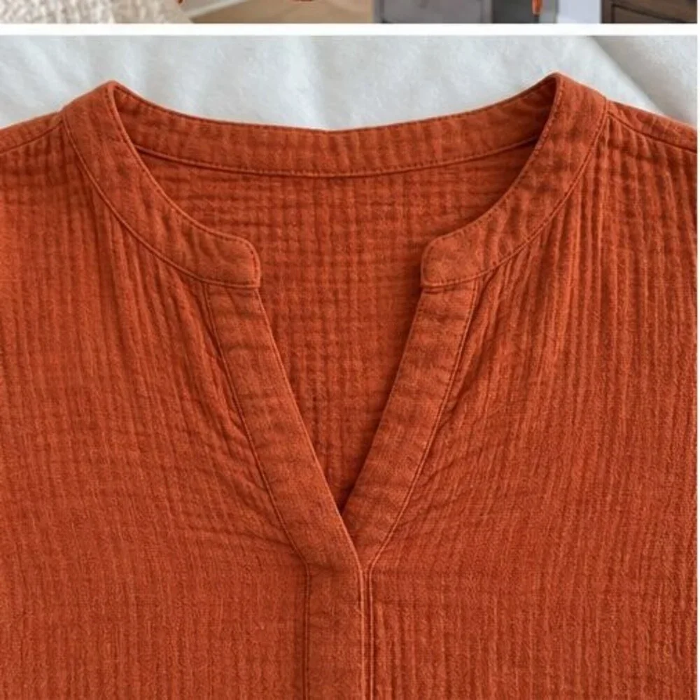 Sand Tie Neck Blouse